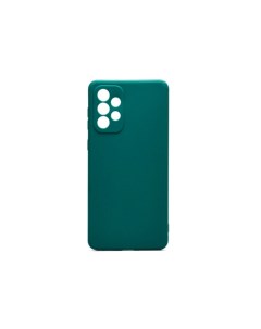 Чехол накладка Samsung A33 5G Silicone темно зеленый Vlp