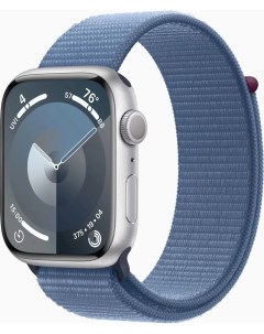 Смарт часы Watch Series 9 45мм серебристый синий Sport Loop 145 220мм Apple