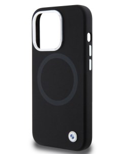 Чехол для iPhone 15 Pro Max с покрытием Soft touch и функцией MagSafe черный Bmw