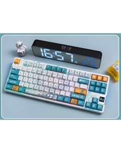 Проводная беспроводная игровая клавиатура VK87 Mist White Valkyrie