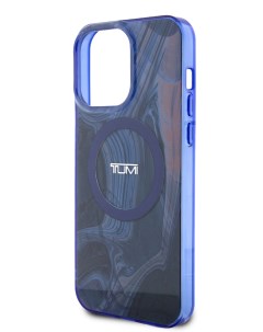 Чехол для iPhone 15 Pro Max с двуслойным покрытием и функцией MagSafe синий Tumi