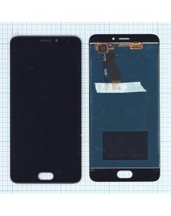 Дисплей для Meizu M5 Note черный Оем