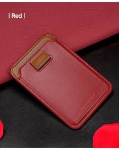 Картхолдер Leather Wallet with MagSafe DD красная Dux ducis