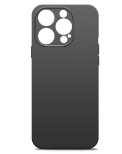 Чехол для Apple iPhone 15 Pro силиконовый матовый черный Miuko