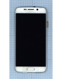 Дисплей для Samsung Galaxy S6 Edge SM G925F белый с рамкой Оем