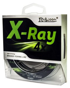 Леска плетеная X Ray 4x 135m dark green 0 14 mm Rubicon
