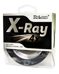 Леска плетеная X Ray 4x 135m grey 0 04 mm Rubicon
