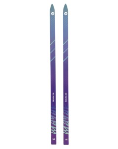 Детские подростковые деревянные лыжи Маяк 140 см фиолетовый голубой Лыжная фабрика маяк