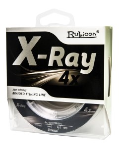 Леска плетеная X Ray 4x 135m grey 0 25 mm Rubicon