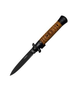 Туристический нож Сумрак паутина черный коричневый Витязь