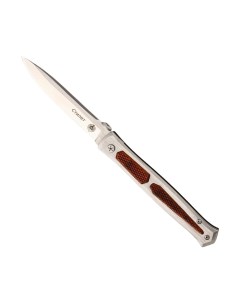 Нож складной автоматический Стилет сталь 440 рукоять сталь 22 см Мастер клинок