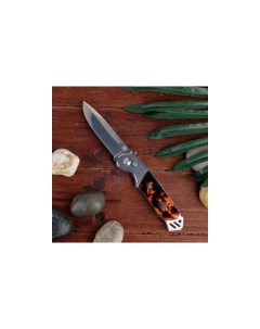 Нож автоматический складной Король сталь 420 рукоять пластик 21 см Мастер клинок