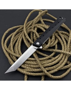 Нож складной повседневного ношения сталь D2 клинок 9 2см черный Танто Nobrand