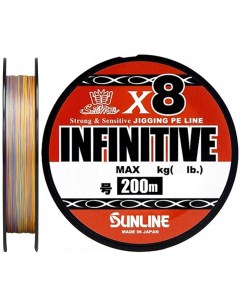 Шнур INFINITIVE 60092902 Multicolor 200 м Sunline