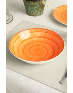 Тарелка суповая 5162517 22 см оранжевый Coincasa