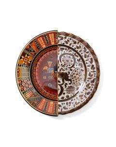 Тарелка Mitla 09141 d 27 5 Дизайнерская посуда из фарфора Seletti