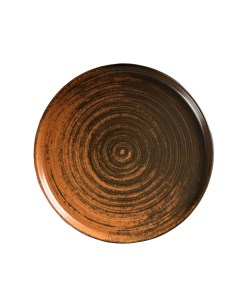 Тарелка с вертикальным бортом Lykke brown d 18 см цвет коричневый Porland