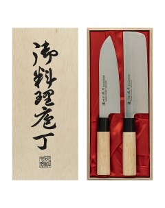 Набор японских ножей сантоку и овощерезка HG8771 Satake
