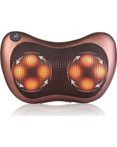 Массажная подушка с ИК подогревом для шеи и спины Massage Pillow 8 роликов 8028 Nobrand