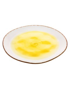 Блюдо сервировочное 30х30х2 7 см Кантри желтое Elan gallery