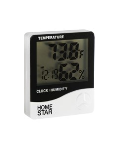 Термометр гигрометр HS 0108 цифровой комнатный измерение влажности белый Homestar