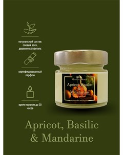 Ароматическая свеча Apricot Basilic Mandarine 100 мл 13'oz