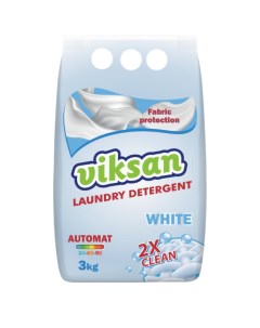 Стиральный порошок автомат 2X Clean для Белого 3 кг Viksan