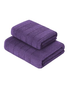 Комплект махровых полотенец 70x140 2 шт 50x90 2 шт Milano цвет фиолетовый Verossa