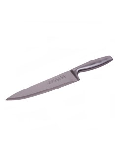 Нож Шеф повар лезвие 20 см рукоятка 13 см нержавеющая сталь с полой ручкой КМ5140 Kamille
