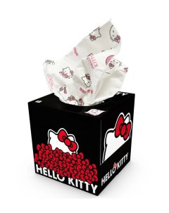 Салфетки бумажные Hello Kitty с рисунком 3 х слойные 56 шт World cart