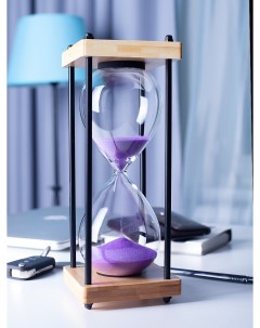 Песочные часы с фиолетовым песком на 60 минут Nobrand