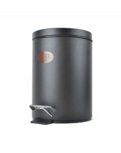 Ведро мусорное 8л с внутренним контейнером нерж черное Nyo 2470 VS Vertex