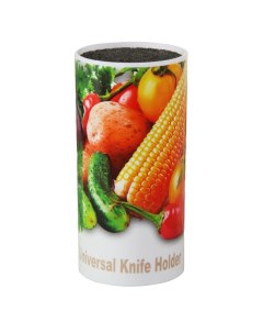 Подставка для ножей Овощи 22 см с наполнителем Nobrand