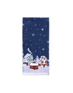 Полотенце с Вышивкой Рождество 40x60 North Темно Синий Arya