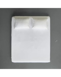 Натяжная простыня из тенселя 90х200х25 см цвет белый Parapete