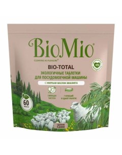 Таблетки Bio Total Эвкалипт для посудомоечной машины 60 шт Biomio