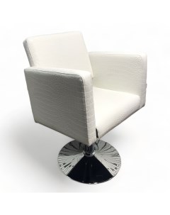 Парикмахерское кресло Кубик LUX Белый Мебель бьюти