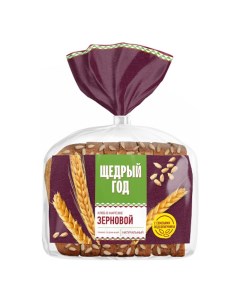 Хлеб Зерновой ржано пшеничный в нарезке 300 г Щедрый год