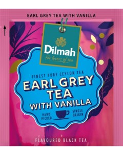 Чай черный Ceylon Earl Grey Vanilla в пакетиках 100 шт Dilmah