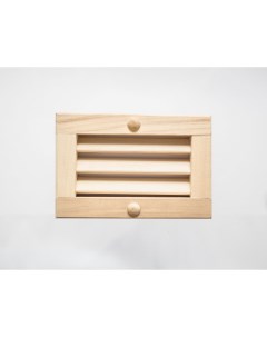 Вентиляционная решетка М 18 деревянная малая для бани и сауны 26971 R-sauna