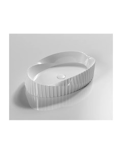 Накладная белая овальная раковина для ванной 888s керамическая Gid