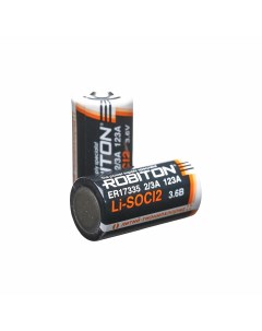 Батарейка ER17335 2 3 A Lithium 3 6 В 1800 мАч 2 штуки SR Robiton