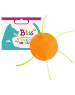 Мягкая игрушка Солнышко с кошачей мятой оранжевая Bliss