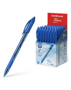 Ручка шариковая Dolphin 1 2 цвет чернил синий Erich krause