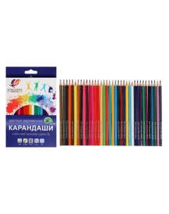 Цветные карандаши 36 цветов Классика шестигранные Луч