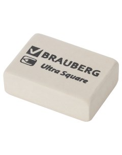 Ластик Ultra Square 26х18х8 мм белый натуральный каучук 228707 Brauberg