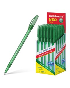 Ручка шариковая Neo Original пишущий узел 0 7 мм цвет чернил зеленый Erich krause