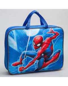 Папка Spider Man Человек паук с ручками текстиль А4 70мм 350 270 Marvel