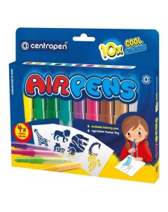 Набор фломастеров воздушных 10 цветов Air Pens Cool Colours Centropen