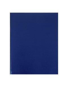 Тетрадь 96 листов в клетку на скрепке Синяя METALLIC обложка бумвинил блок офсет Hatber
